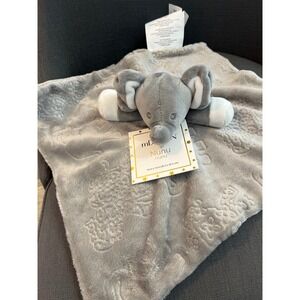 mDesign Nunu Elephant Security Blanket Gray Plush‎ Baby Comfort Toy